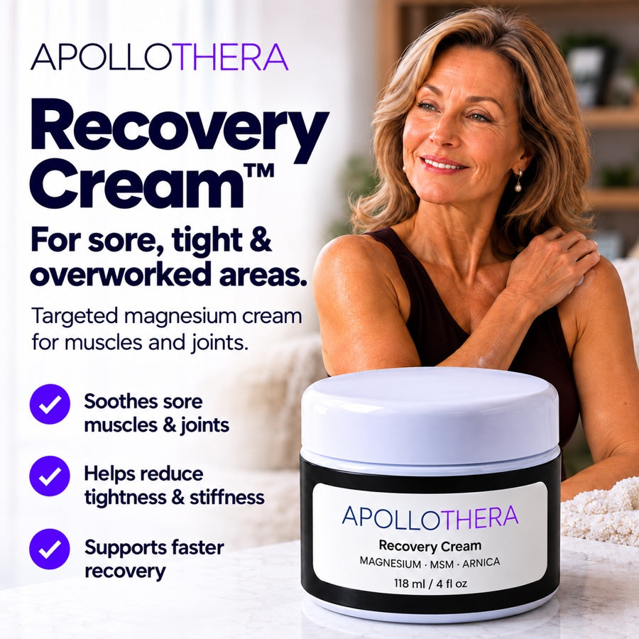 ApolloThera Recovery Cream — for sore, tight and overworked areas