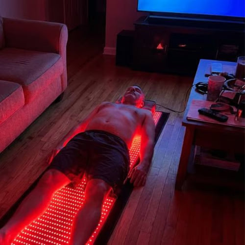 Rob.M using the ApolloThera Full Body Red Light Mat